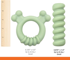 Nylabone Sensory Material Soothing Puppy Chew Toy Stick, Toys for Teething Puppies, Peanut Butter Flavor, Small - Up to 25 lbs, 1 Count