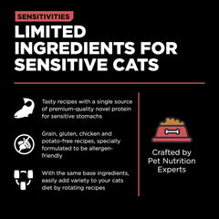 Go! Solutions Sensitivities Limited Ingredient, Grain-Free Dry Cat Food, Salmon Recipe for Sensitive Stomach