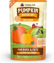 Weruva Pumpkin Patch Up! Pumpkin Puree Pet Food Supplement for Dogs & Cats (Pack of 12)