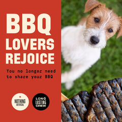 Barkworthies USA Hickory Smoked Rib Bones - 10 Count (Pack of 1) - All-Natural, Smoky Aroma, Long-Lasting