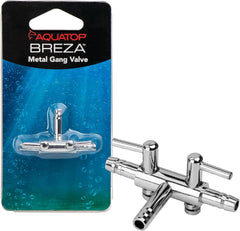 Aquatop BREZA Aquarium Air Control Metal Gang Valve - Fish Tank Air Flow Splitter, MGV-02