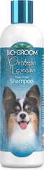 Bio-Groom Protein Lanolin Dog Shampoo – Tear-Free Pet Shampoo, Dog Bathing Supplies, Puppy Wash, Cat & Dog Grooming Supplies, Cruelty-Free, Made in USA, Tearless Dog Products – 12 fl oz 1-Pack