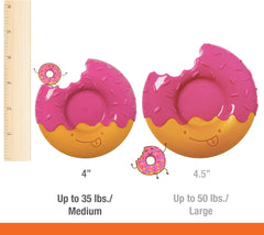 Nylabone Donut Power Chew Toy for Dogs, Dog Toys for Aggressive Chewers, Bacon Glazed Flavor