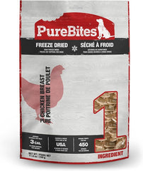 PureBites Chicken Freeze Dried Dog Treats, 1 Ingredient, Made in USA