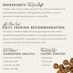 Fromm Crunchy Os Blueberry Blasts Dog Treats - Premium Crunchy Dog Treats - Chicken Recipe