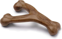 Benebone Wishbone Durable Dog Chew Toy for Aggressive Chewers, Made in USA, Real Bacon Flavor