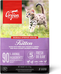 ORIJEN Dry Kitten Food, Grain Free Food for Kittens, with WholePrey Ingredients