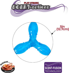 SPOT Play Strong Scent-sations Trident - Scent-Infused, Strong, Durable TPR Rubber, Heavy Duty Dog Toys for Aggressive Chewers
