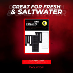 Aquatop Forza 45 GPH Power Filter Replacement – Great for Fresh & Saltwater – Advanced Filtration Design for Crystal Clear Water