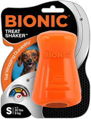 BIONIC Treat Shaker Dog Toy, Large - Interactive Dog Chew Toy That Stands Up to The Toughest Chewers