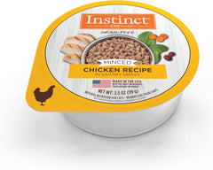 Instinct Original Minced Natural Wet Cat Food, Grain Free Recipe - Real Chicken