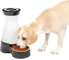 PetSafe Healthy Pet Food Station - Automatic Indoor Gravity Cat & Dog Feeder - Space-Saving Self Feeder - Easy to Clean -