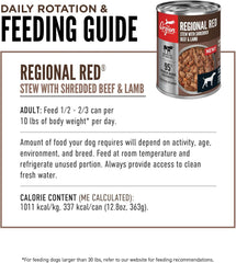 ORIJEN Real Meat Shreds, Grain-Free, Regional Stew, Premium Wet Dog Food