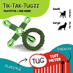 Jolly Pets TIK-Tak-Tugzz Rope Dog Toy