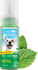 TropiClean Fresh Breath Dental Foam Spray for Dogs & Cats