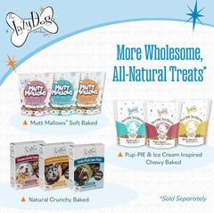 The Lazy Dog Cookie Co. I Ruff You Pup-Pie – All Natural Dog Treat for Special Occasions – Healthy Dog Cookies Made in USA – 6" Celebration Pie – Best Natural Treats for Dogs, 5 oz (Ruff You)