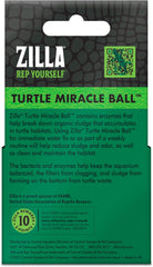 Zilla Pet Turtle Miracle Ball, Odor and Sludge Remover, for Cleaner and Healthier Turtle Habitats and Aquariums, Treats up to 50 Gallons