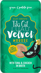 Tiki Pets Tiki Cat Velvet Mousse Grain-Free Wet Food with a Silky-Smooth Texture for Adult Cats & Kittens