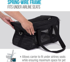 Sherpa Original Deluxe Travel Pet Carrier, Airline Approved & Guaranteed On Board - Black