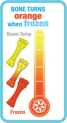Nylabone Freezer Knuckle Bone Puppy Chew Toy, Soothing Teething Toys for Puppies, Color Changing, Lamb & Apple Flavor