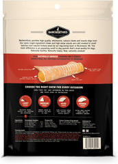 Barkworthies USA Hickory Smoked Beef Trachea - 6 Inch 3 Count (Pack of 1) - Natural Glucosamine and Chondroitin, High Protein, Smoky Aroma