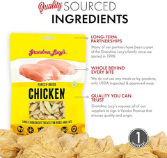 Grandma Lucy's Singles Freeze Dried Chicken Single Ingredient Pet Treats