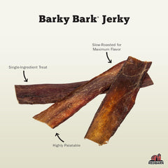 Redbarn Pet Products All-Natural Barky Bark Beef Jerky for Dogs - Strips - Premium Grain-Free & Rawhide-Free Treats w/Chondroitin & Glucosamine for Joint Health