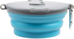 Loving Pets - Bella Roma Portable Travel Dog Bowl Collapsible Dog Food & Water Bowl (Blue)