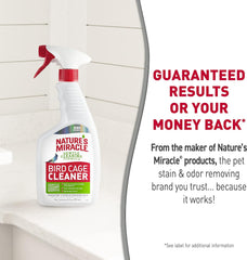Natrue's Miracle Bird Cage Cleaner, Cleans and Deodorizes Bird Cages Without Irritation, 24 oz Spray
