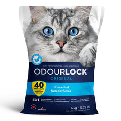 Intersand - OdourLock Unscented Ultra Premium Cat Litter - Blocks Ammonia for 40 Days, Quick Absorption, Dust-Free, Extra-Hard Clumping, Multi-Cat Friendly, Made in Canada, Easy Maintenance