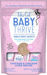 Tiki Cat Baby Thrive, Chicken & Chicken Liver, High-Protein & Flavorful, Wet Cat Food for Kittens 4 Weeks+