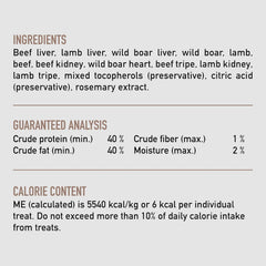 ORIJEN Freeze Dried Beef Recipe Dog Treats, WholePrey Ingredients