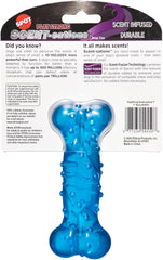 SPOT Play Strong Scent-sations Bone - Scent-Infused, Strong, Durable TPR Rubber, Heavy Duty Dog Toys for Aggressive Chewers