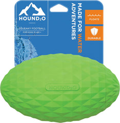 Hound2O Outdoor Dog Toys | Squeaky Football for Dogs, Durable Toy That Floats for Water Adventures | Interactive Ball for Dogs Made from Non-Toxic Materials