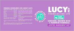 Lucy Pet Products Chicken, Brown Rice & Pumpkin, LID Cat Food