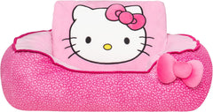 Jazwares Hello Kitty and Friends Hello Kitty Pink Bolster Pet Bed with Printed Design and Machine Washable Removable Insert