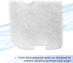 Aqueon Canister Filter Media Water Polishing Pad, White