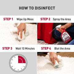 Nature's Miracle Advanced Platinum Stain and Odor Remover and Virus Disinfectant, 32 Ounces, Disinfects and Cleans