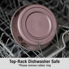 Loving Pets Bella Dog Bowls- Stainless Steel Dog & Cat Bowls - Spill Proof Dog Food Bowl, Cat Bowl, Puppy Essentials & Pet Supplies Great for Home & Travel