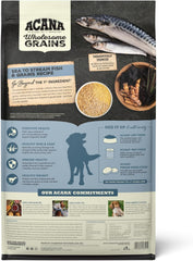 ACANA Wholesome Grains Dry Dog Food, Sea to Stream, Saltwater and Freshwater Fish & Grains Recipe