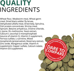 Fluval Bug Bites Algae Crisps for Bottom Feeders, Fish Food for Small to Medium Sized Fish, 1.41 oz., A7360, Brown