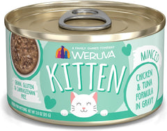 Weruva Kitten, Chicken & Tuna Formula in Gravy 3-oz Pouch(Pack of 12)