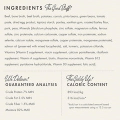 Fromm Frommbo Gumbo Hearty Stew with Beef Sausage Dog Food - Premium Wet Dog Food - Beef Recipe - Case of (12) 12.5 oz Cans