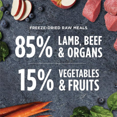 Instinct Freeze Dried Raw Meals, Natural Dry Dog Food, Grain Free - Grass Fed Lamb, 14 oz. Bag