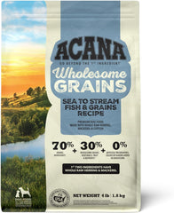 ACANA Wholesome Grains Dry Dog Food, Sea to Stream, Saltwater and Freshwater Fish & Grains Recipe