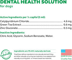 TropiClean Fresh Breath Water Additive for Dogs | Dog Breath Freshener & Teeth Cleaning Solution |