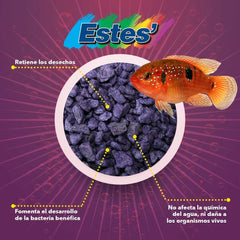 Estes Spectrastone Permaglo Lavender Aquarium Gravel for Freshwater Aquariums, 5-Pound Bag