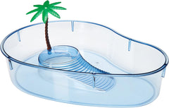 Lee's Turtle Lagoon, Kidney w/ Plant, 14-Inch by 10-1/8-Inch by 3-Inch