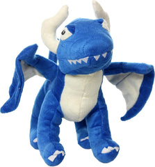 MIGHTY- Blue Dragon - Squeaker-Multiple Layers. Made Durable, Strong & Tough. Interactive Play (Tug, Toss & Fetch). Machine Washable & Floats