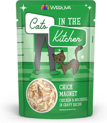 Weruva Cats in The Kitchen, Chick Magnet with Chicken & Mackerel in Gravy Cat Food